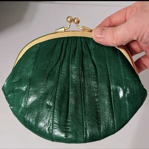 Vintage Eel Skin Coin Purse Clutch